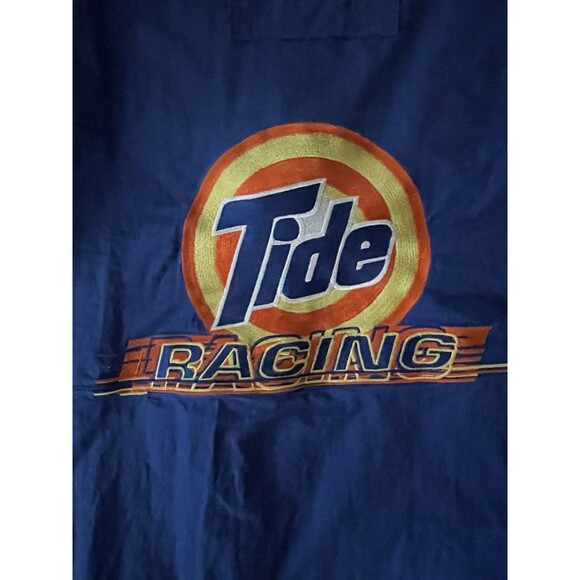 Men’s Vintage XL Reversible NASCAR Tide Racing Puffer Jacket with Hidden Hood - Picture 4 of 12